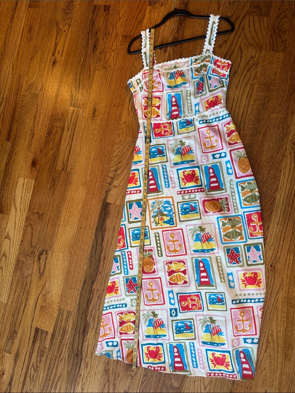 Colorful Nautical Print Sundress Sundayup - Picture 4 of 5